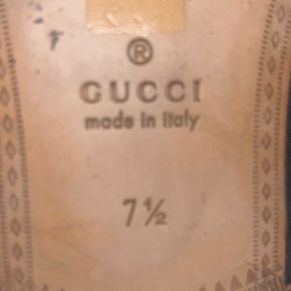 Gucci horsebit leather slip on men’s mules loafers slippers size 7.5 - Picture 9 of 12